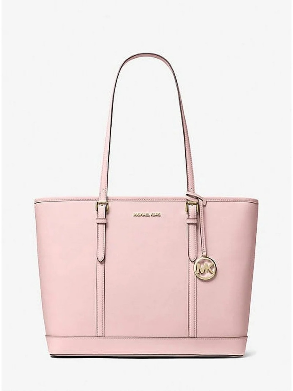 Michael Kors Pink Jet Set Leather Tote Bag